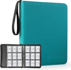 Trading Card Binder, Premium 9 Pocket Double Sided 720 Pocket PU Card by Hijvxk