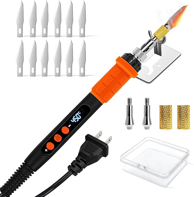 K KERNOWO Digital Hot Knife Foam Cutter, 500°C Max Heat Electric Craft Knife by KKERNOWO