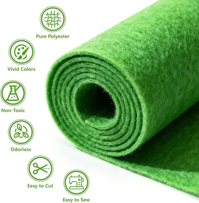Felt Fabric 36'' X 36'' Large Felt Sheets Stiff Craft Felt by The Yard - Image 3