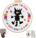 Louise Maelys Cute Cat Embroidery Kits by LouiseMaelys