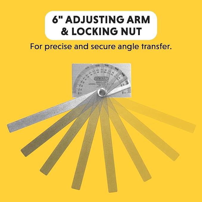 General Tools Angle Protractor #17 Stainless Steel Square Head - Image 4