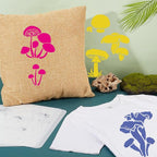 INFUNLY 6pcs Mushroom Wall Stencils - Image 3