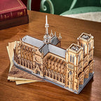 Rowood 3D Puzzles for Adults, Wooden Architecture DIY Model Kit Building Set - Image 8