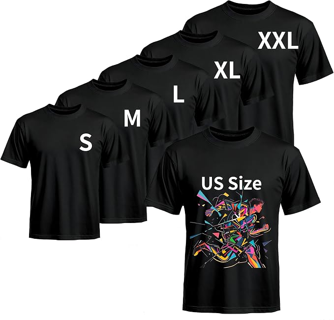 Joyclub 5 PCS Unisex Sublimation Blanks Bulk Polyester T Shirts by Joyclub