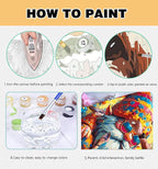 Meothan Paint by Numbers Kit for Adults Beginner 16X16 inch | Gnome Adult Paint - Image 6