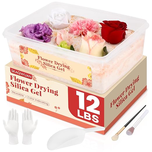 Silica Gel Flower Drying 12LBS, Flower Drying Silica Gel Crystals<1mm, Silica by Unknown