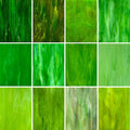 LITMIND 12 Sheets Green Stained Glass Sheets – 4 x 6 Inch Assorted Opaque Art by LITMIND