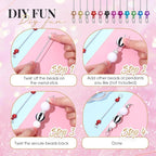 Tondiamo 24 Pcs Beadable Keychain Bars Bulk Blank DIY Metal Beaded Keychain - Image 5