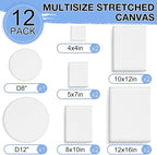 ESRICH 12 Pack Stretched Canvas - Image 2