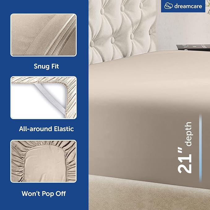 DREAMCARE King Size Sheets Set - Image 6