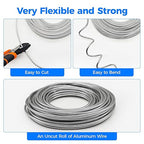 55FT 9 Gauge Bendable and Strong Craft Wire, Flexible Aluminum Armature Wire - Image 3