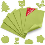 Apple Green Soft Felt Sheets for Crafts, 1.6mm Thick, Kids' Crafts, DIY Projects by Grainear