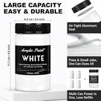 Pearlescent Acrylic Paint, 300ml/10.2oz Non Toxic Waterproof Metallic Pearl - Image 3