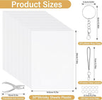 161 Pcs Shrink Paper Keychain Kit, 30 Shrink Plastic Sheets - Image 2