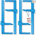 Excel Blades 4-Pack 7-Inch Mini Bar Clamps, Adjustable Plastic, USA Made by ExcelBlades