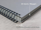 potricher 10 x 10 Inch DIY Scrapbook Photo Album 80 Pages Thick Kraft Blank - Image 4