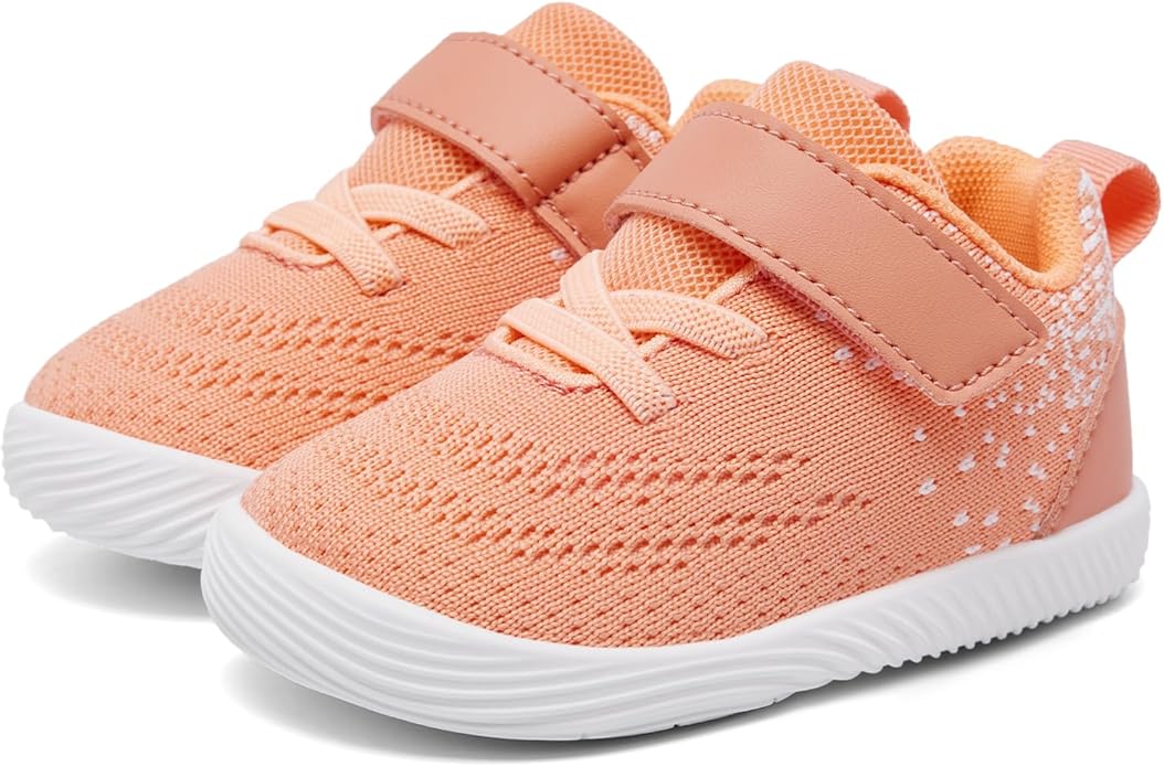 MORENDL Toddler Sneakers Baby Boys & Girls Barefoot Shoes Lightweight Breathable Walking Running Tennis Athletic Sport Shoes