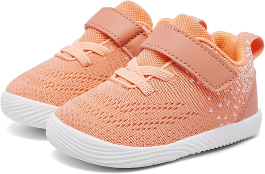MORENDL Toddler Sneakers Baby Boys & Girls Barefoot Shoes Lightweight Breathable Walking Running Tennis Athletic Sport Shoes