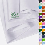 White Felt Fabric 36" X 36", 1.6mm Thick Soft and Durable Flexible Craft Felt by FANOMMI