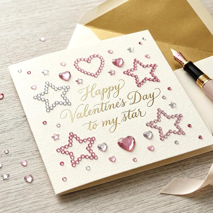3 Sheets Rhinestone Stickers, Self-Adhesive Acrylic Gemstone Stickers Hearts - Image 3