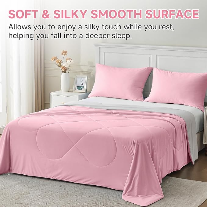 HOMFINE Cooling Comforter Japanese Double-Sided Cold Tech Fabric Cooling Blanket - Image 4