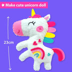 KRAFUN Unicorn Sewing Kit for Kids Ages 8-12 | No Scissors | Pre-cut & - Image 2