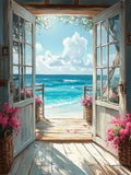 MBNTJHT Scenery Stamped Cross Stitch Kits by MBNTJHT