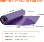RENLITONG Purple Iron on Vinyl 12Inch by 50ft Roll Heat Transfer Vinyl - Image 3