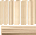 215 Pieces Balsa Wood Sticks Wooden Dowel Rods 1/8, 1/2 Inch Round Hardwood by Yulejo
