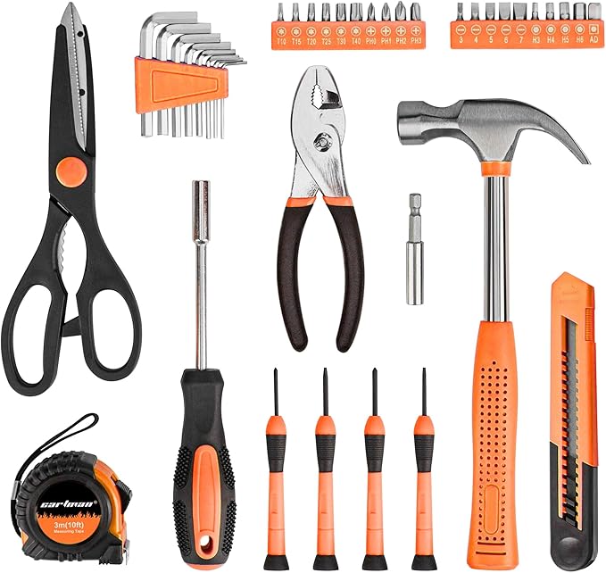 CARTMAN 39-Piece Household Tool Set, DIY projects, furniture setup, and daily - Image 2