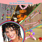 1100pcs Pony Beads, Friendship Bracelet Beads Kit, Bead - Image 6