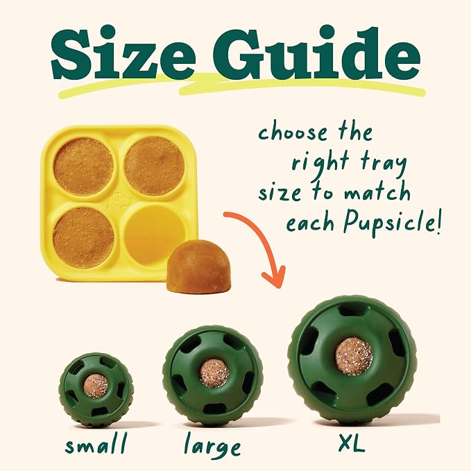 WOOF Pupsicle Treat Tray Mold, Large 25-75lbs, Silicone Molds - Image 7