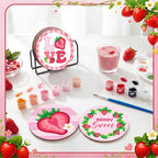 Reallnaive 8 Pcs Strawberry Paint by Numbers Kit - Image 6