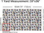 Cartoob Dogs Fabric by The Yard, Watercolor Puppy Pet Waterproof Fabrics - Image 2