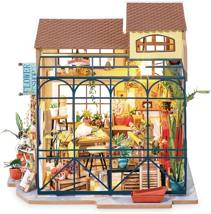 Rolife DIY Miniature House Kit Flower Shop, Tiny House Kit - Image 2