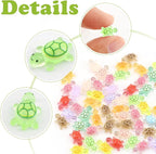 120Pcs Mini Resin Turtles, Glow in the Dark Miniature Tiny Turtles - Image 4