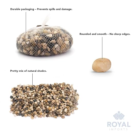 River Rocks Decorative Ornamental Vase Filler 1"-1.5" Natural Aquarium Gravel 2 - Image 2