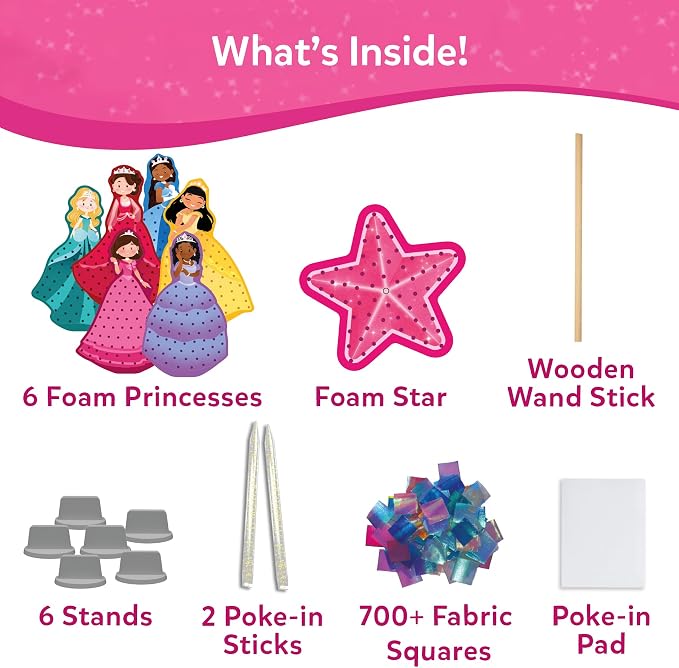 Skillmatics Poke-in Art – Magical Princesses, DIY Wood Craft Kits | Mess-Free - Image 3