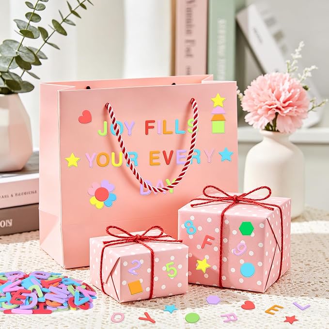 1328 PCS Foam Letter Stickers, Foam Alphabet Number Shape Stickers, Self - Image 7