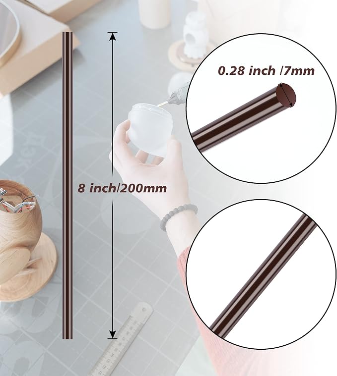 10 Pieces Mini Hot Glue Gun Sticks 7mm x 200mm Hot Melt Glue Sticks - Image 2