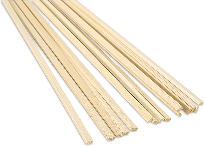 Balsa Wood 3/16 X 3/8 X 36in by Unknown