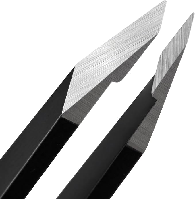 Tweezers for Women Facial Hair, Precision Slant Eyebrow Tweezers, Sharp Plucker by Unknown