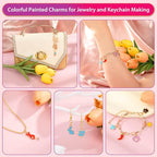 Flasoo 404Pcs Gold Charms for Jewelry Making, Keychains and Crafts - Image 7