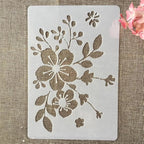 TIAMECH A4 Reusable Vintage Wildflower Branch Stencil - Image 3