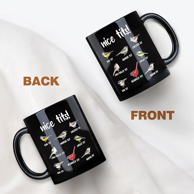 Jigfoxy Nice Tits Bird Mug, Funny Birds Coffee Mugs | 11Oz, Gifts - Image 3