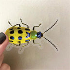 50PCS Cartoon Insects Stickers Aesthetic PET Transparent Insect Decal - Image 2