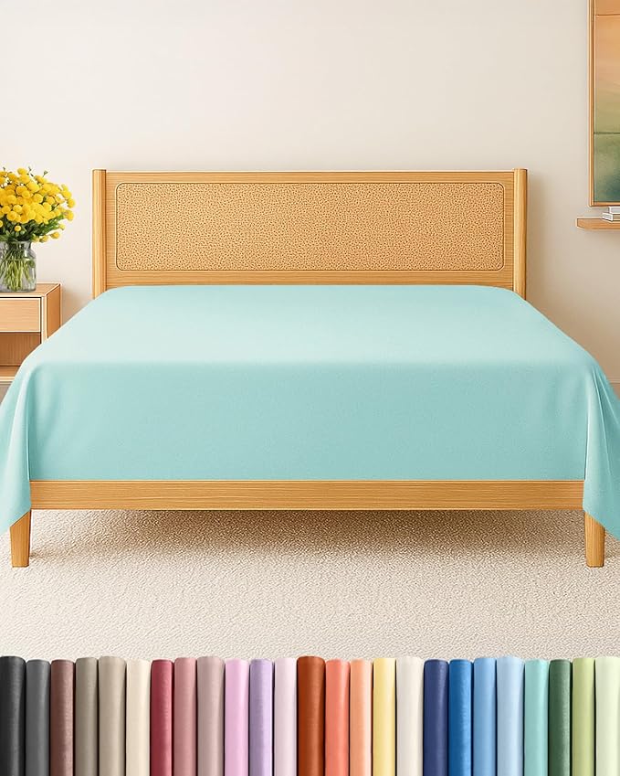 Cal King Size Flat Sheet by CGKUnlimited