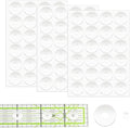 72pcs Non-Slip Silicone Grips for Quilt Templates, Quilting Rulers, Adhesive by KALIONE