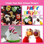 45Pcs Felt Fabric Sheets 6 x 6 inches, 1mm Thick Felt Fabric Square - Image 7