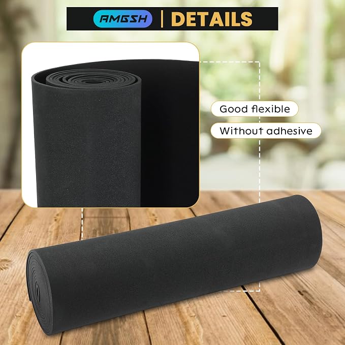 1/4" Thick X 17" Wide X 80" Long Closed-Cell Foam Neoprene Padding, - Image 5